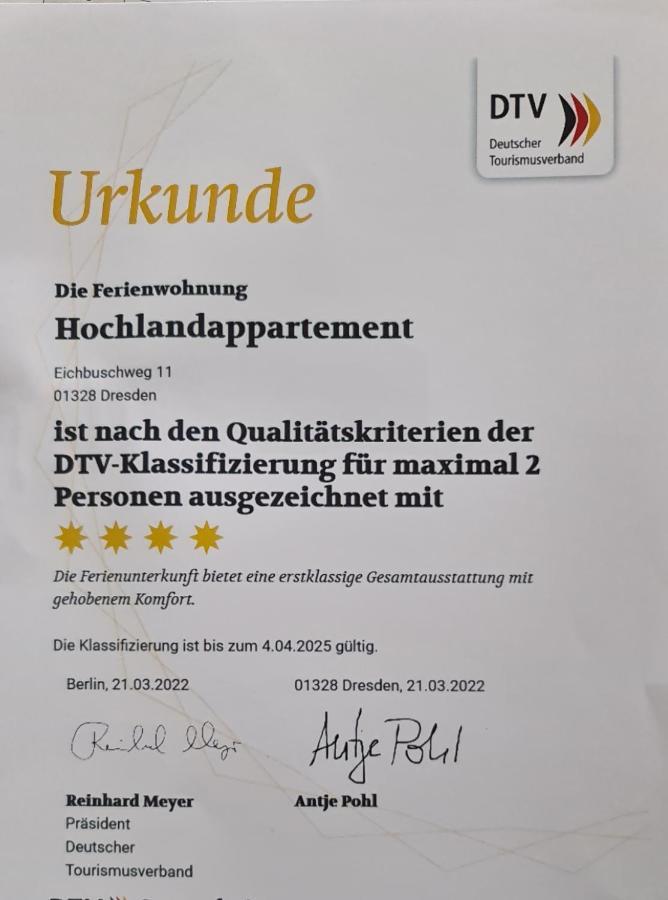 Hochlandappartement Dresden Dış mekan fotoğraf